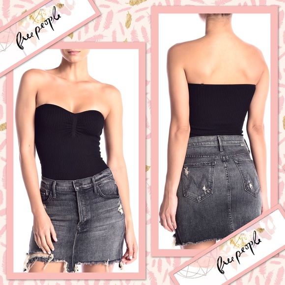 Free People Catch Up Bodysuit in Black - Picture 6 of 8